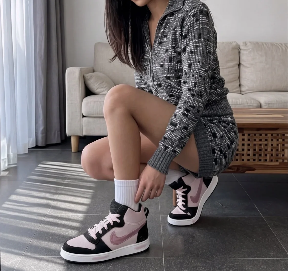 Кроссовки Court Borough Nike розовый Оригинал - миниатюра 8