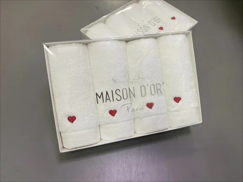 Набор салфеток 30х50 4 предмета Maison Dor SOFT HEARTS , розовый - изображение 1