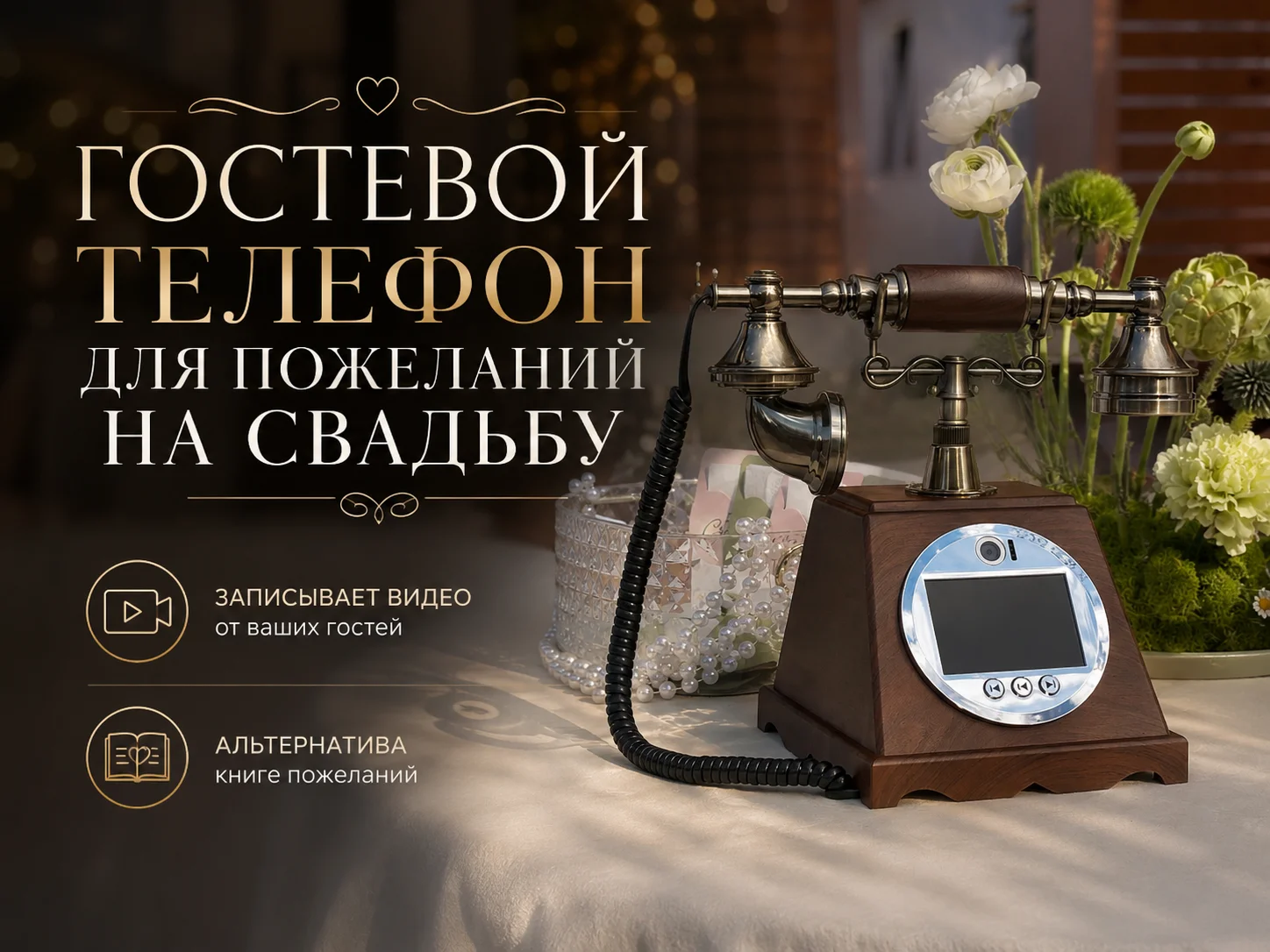 Телефон для пожеланий на свадьбу