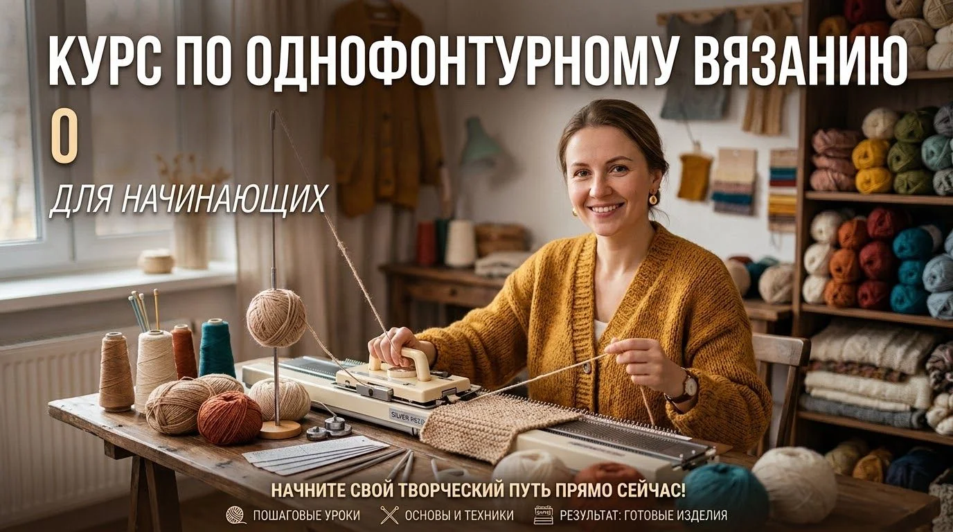 курс однофонтурного вязания с 0 - изображение 1