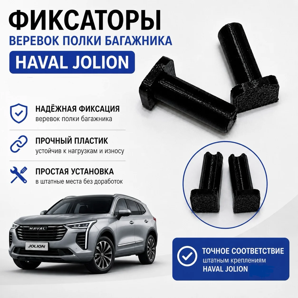 Фиксаторы веревок полки Haval Jolion - изображение 1