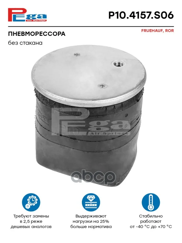 Пневморессора FRUEHAUF, ROR о.н. (P10.4157.S06, - изображение 1