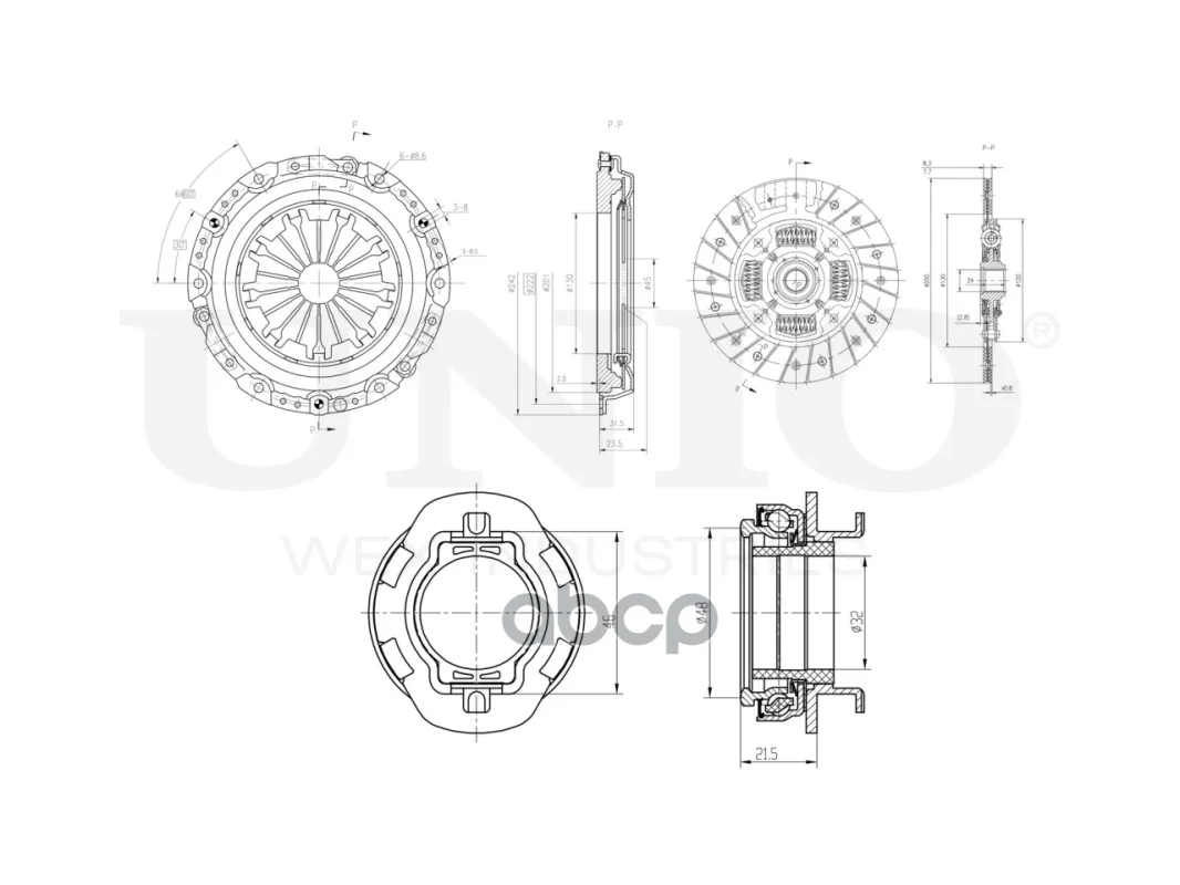 Комплект сцепления с подшипником Kia Rio IV 17-, - миниатюра 8