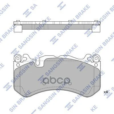 SP2187 колодки дисковые передние! MB - изображение 1