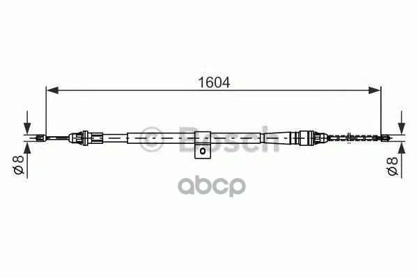 ТРОС ТОРМОЗНОЙ ПРАВЫЙ NISSAN 1987477980 Bosch - изображение 1