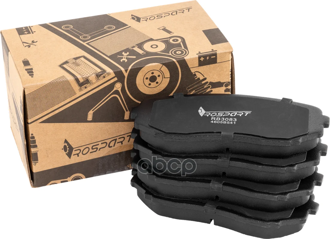 КОЛОДКИ ТОРМОЗНЫЕ RB3083 ROSPART - изображение 1
