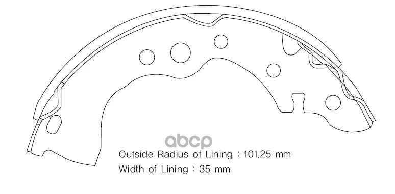 Барабанные колодки 4406095F0B NISSAN - миниатюра 2