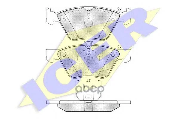 Колодки тормозные дисковые передн, CHRYSLER: - изображение 1