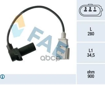 Датчик положения коленвала VAG 79479 FAE - изображение 1