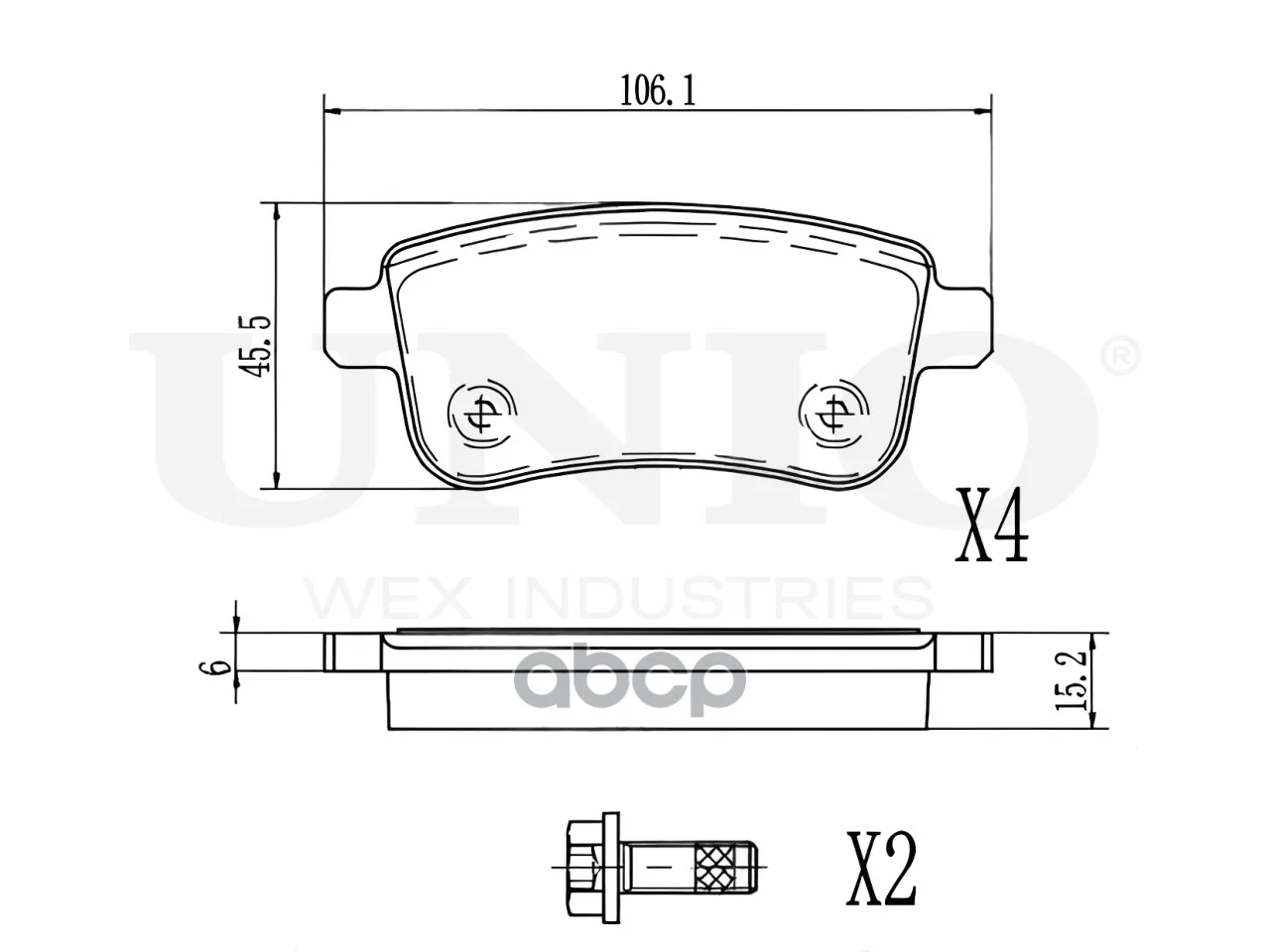 Колодки тормозные RENAULT MEGANE 08- задн.диск. - миниатюра 4