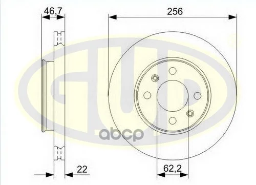 Диск тормозной HYUNDAI/KIA ACCENT/I20/RIO 05- - изображение 1