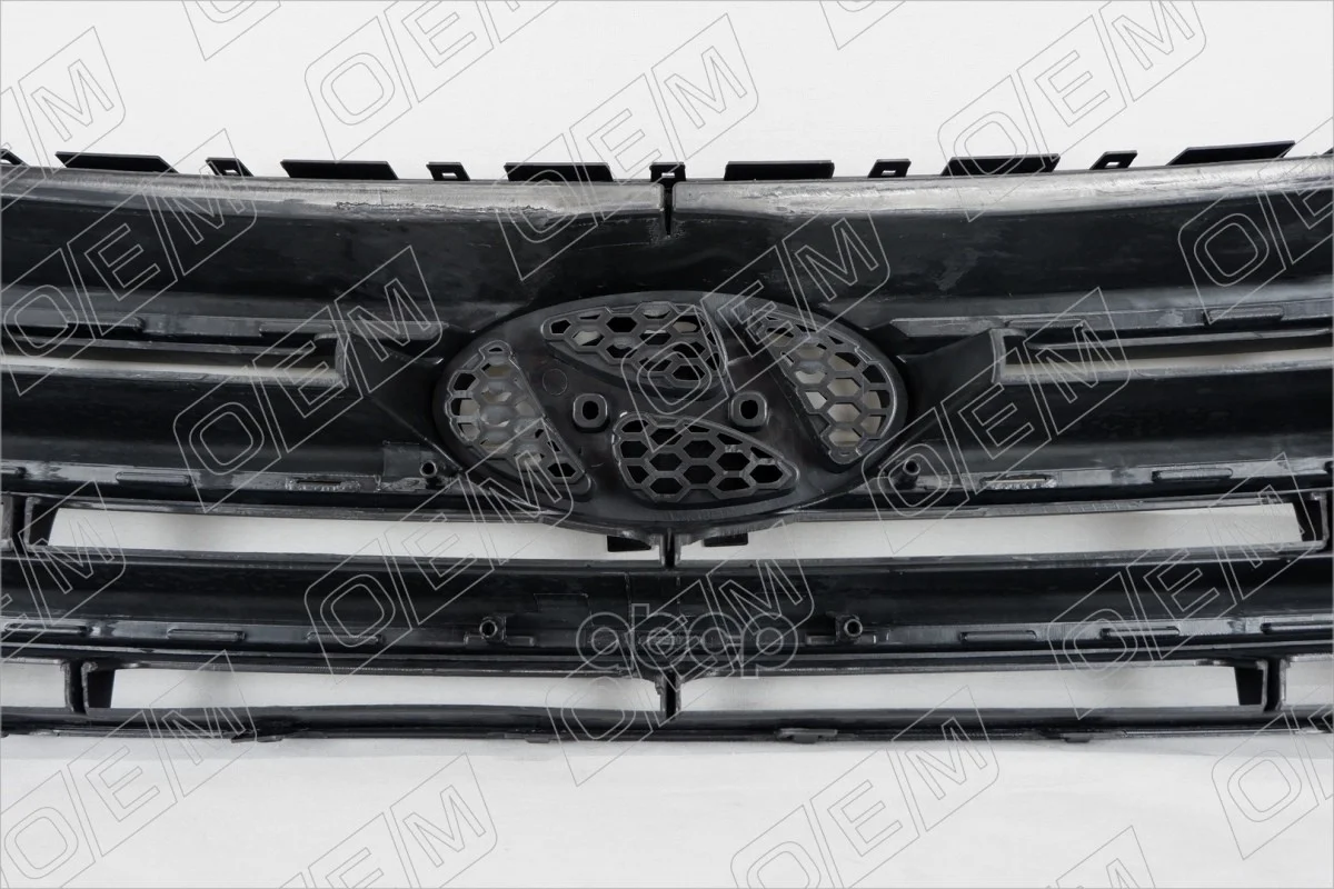 Решетка радиатора Hyundai Creta 1 2015-2020, серая - миниатюра 3