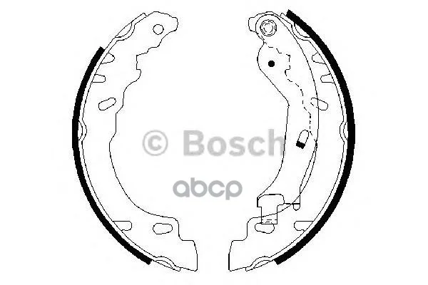Комплект тормозных колодок 0986487704 Bosch - изображение 1
