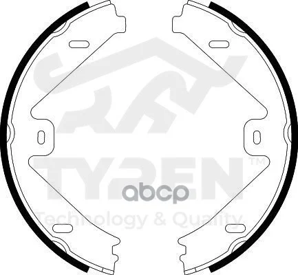 Тормозные колодки барабанные MB E(W212) TYR1412541 - изображение 1