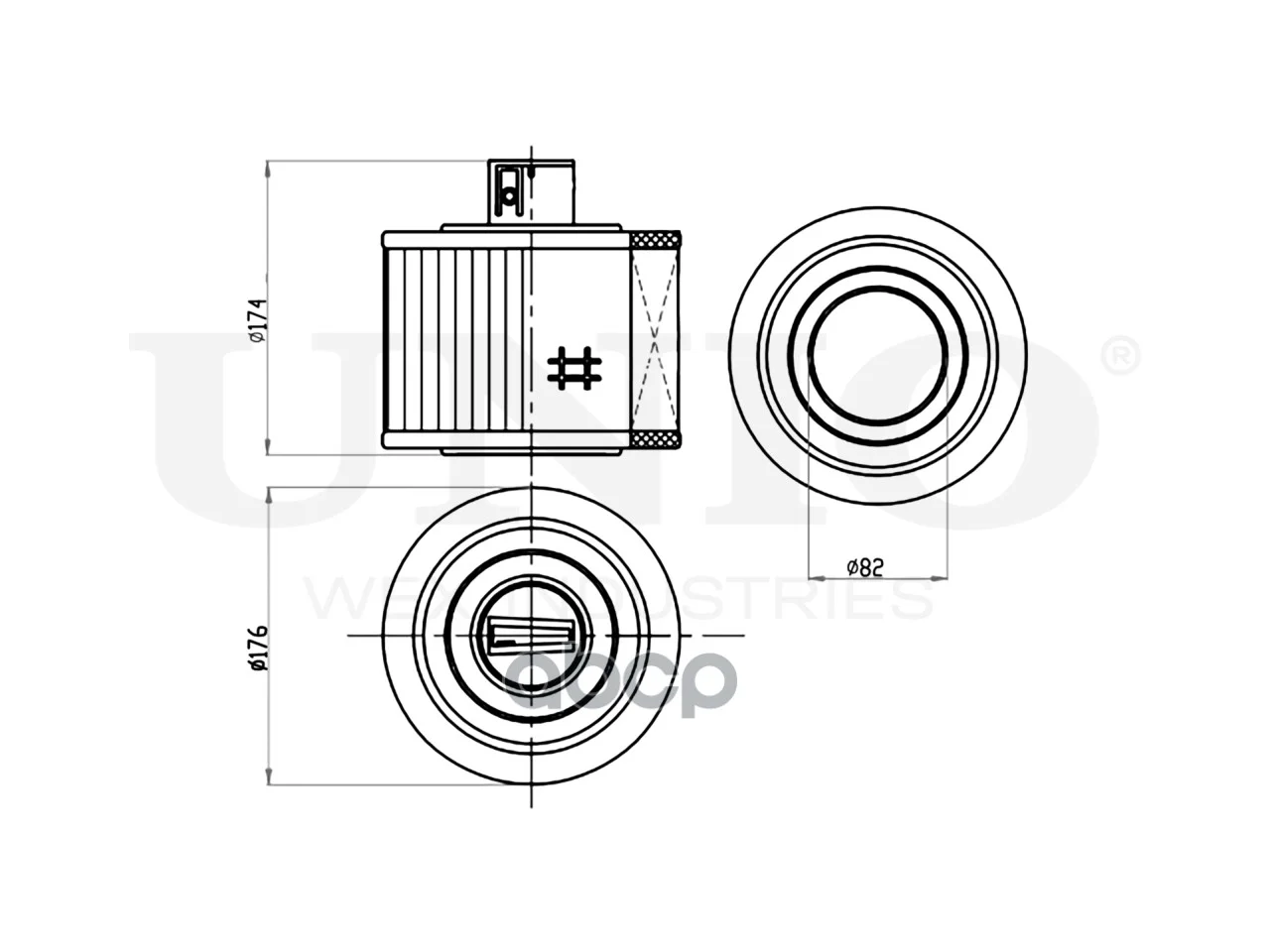 Фильтр воздушный BMW 3 (E90-E93) 04-, X1 (E84) - миниатюра 6