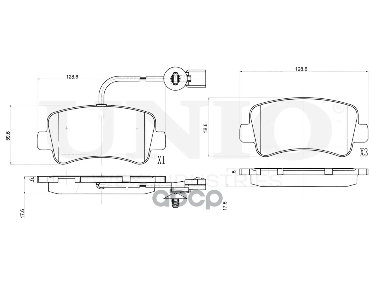 Колодки тормозные NISSAN NV400 10- задн.диск. - миниатюра 4