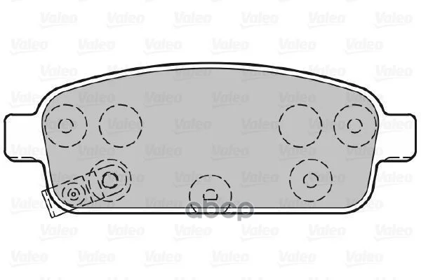 Тормозные колодки 601055 Valeo - изображение 1