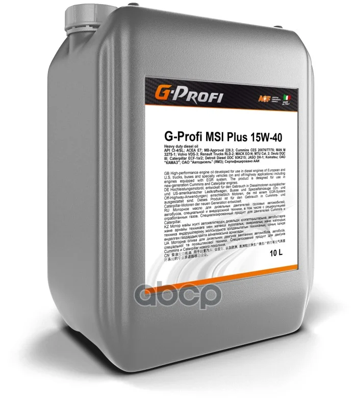 Масло G-Profi MSI Plus 15W-40 10л G-Energy - изображение 1