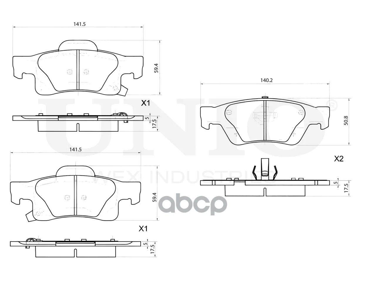 Колодки тормозные JEEP GRAND CHEROKEE 10- - миниатюра 4
