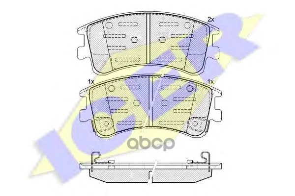 Колодки тормозные дисковые передн, MAZDA: 6 02-, 6 - изображение 1