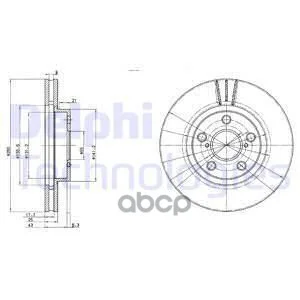 Диск тормозной 2шт в упаковке BG3347 Delphi - изображение 1