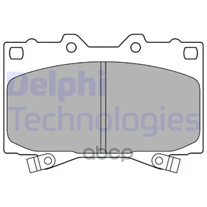 Колодки тормозные дисковые, комплект LP1308 Delphi - изображение 1