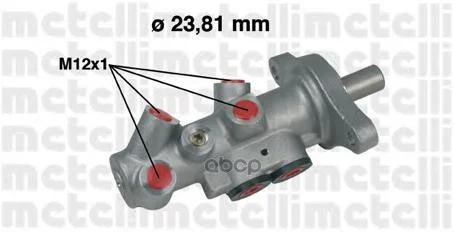Главный тормозной цилиндр 050295 Metelli - изображение 1