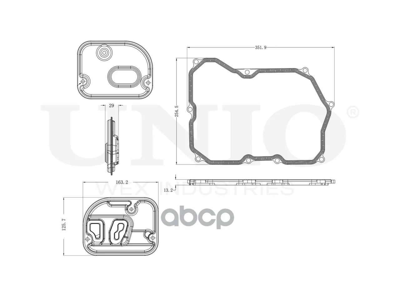 Фильтр АКПП VW PASSAT 05- FLT30014 UNIO - миниатюра 6
