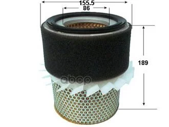 Фильтр воздушный 4D56T,4M40T '97- A3016S VIC - изображение 1