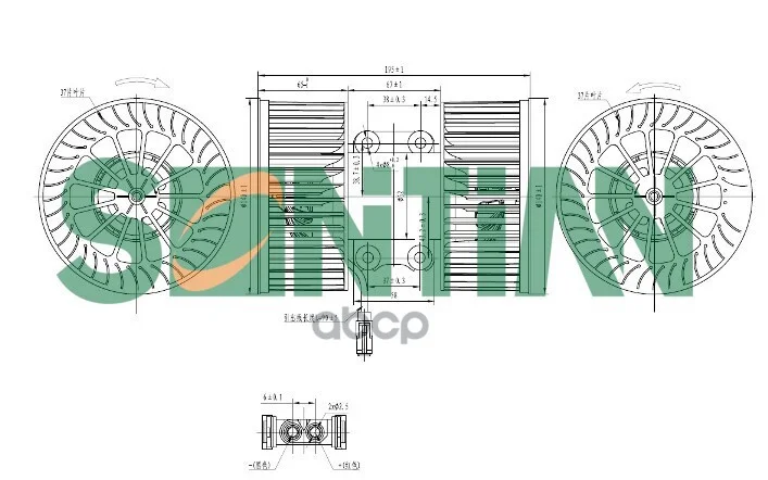 Вентилятор отопителя ZD172167A SONTIAN - изображение 1