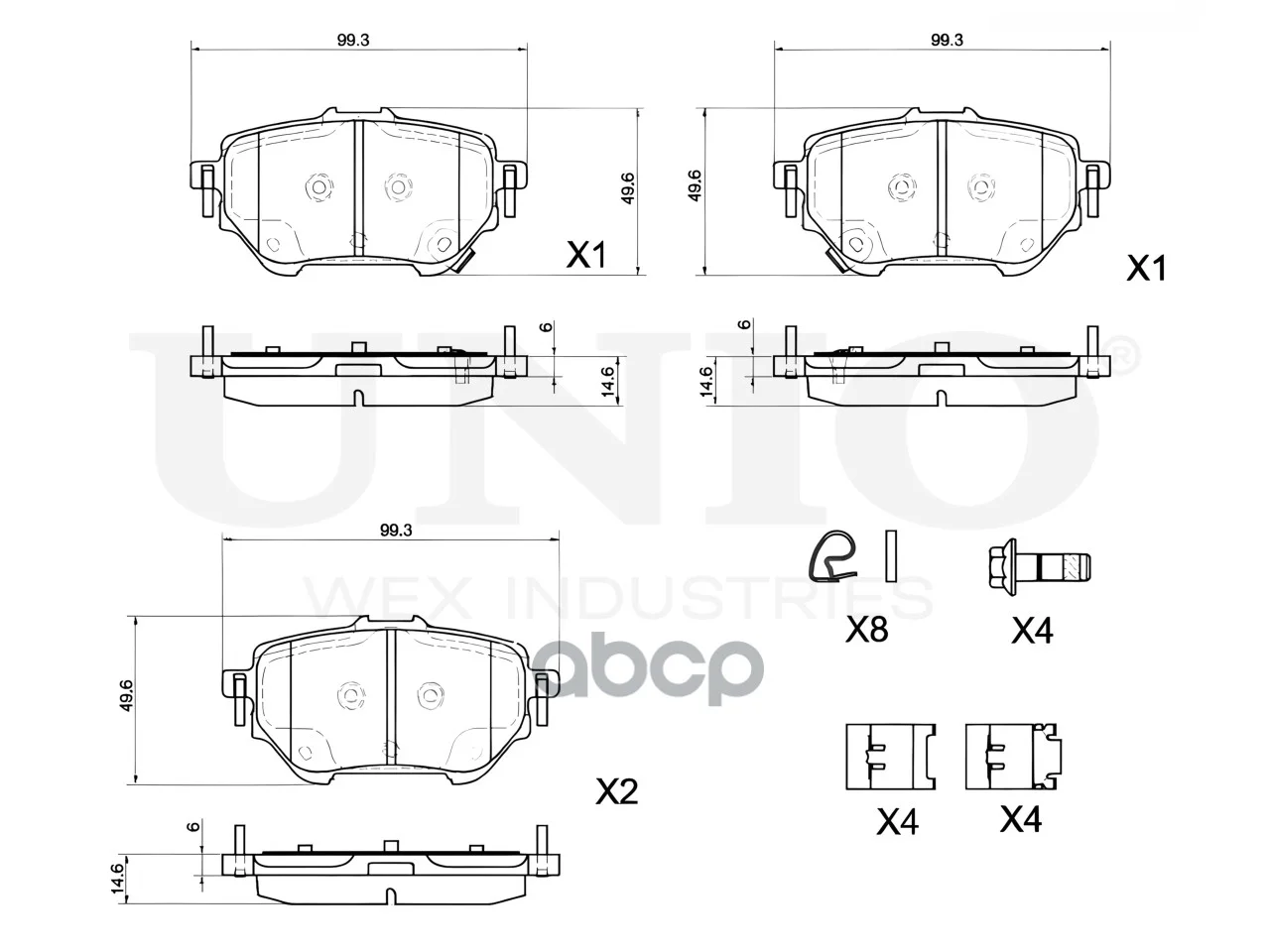 Колодки тормозные TOYOTA COROLLA 19- задн.диск. - миниатюра 4