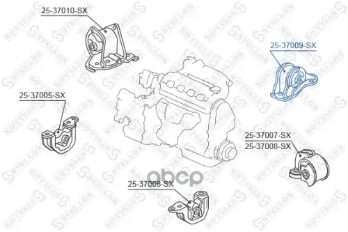 подушка ДВС задняя! MКПП Honda Civic 1.4-1.6 - миниатюра 2