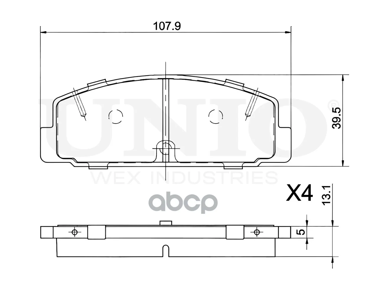 Колодки тормозные диск. задние Mazda 6 I-II 02-, - миниатюра 4