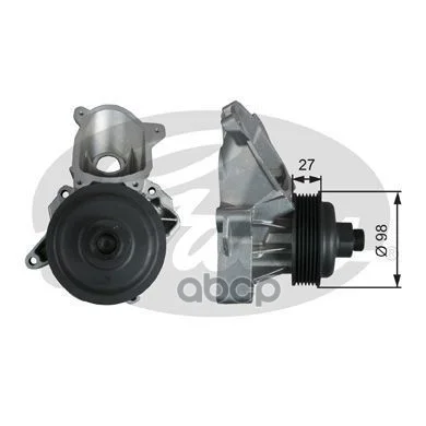 Водяная помпа 7702-10128 WP0128 Gates - миниатюра 2