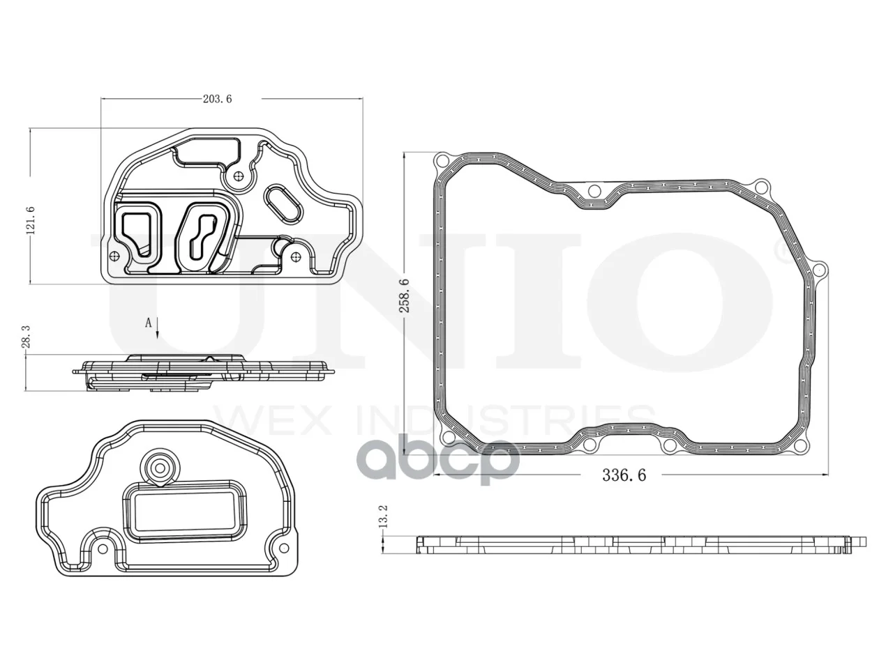 Фильтр АКПП VW PASSAT 03- FLT30002 UNIO - миниатюра 6