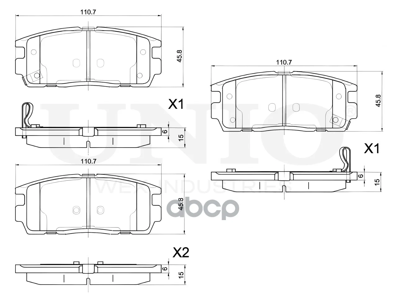 Колодки тормозные диск. задние Chevrolet Captiva - миниатюра 4