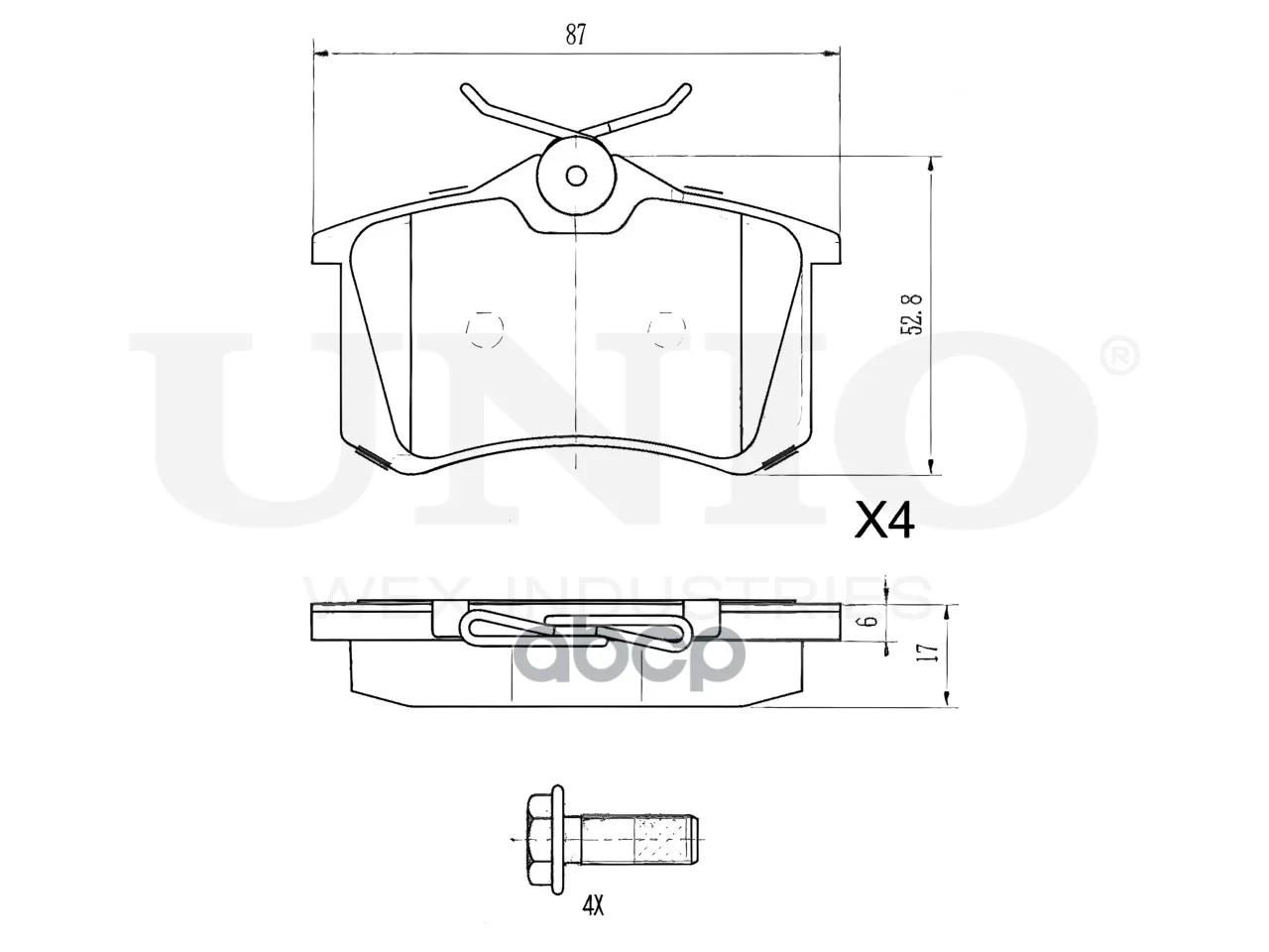 Колодки тормозные AUDI A6 99- задн.диск. BRP20224 - миниатюра 4