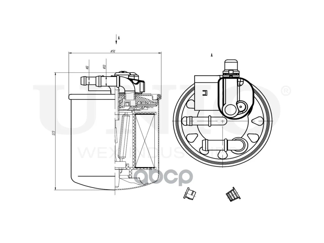 Фильтр топливный MB E(W213) FLT50052 UNIO - миниатюра 4