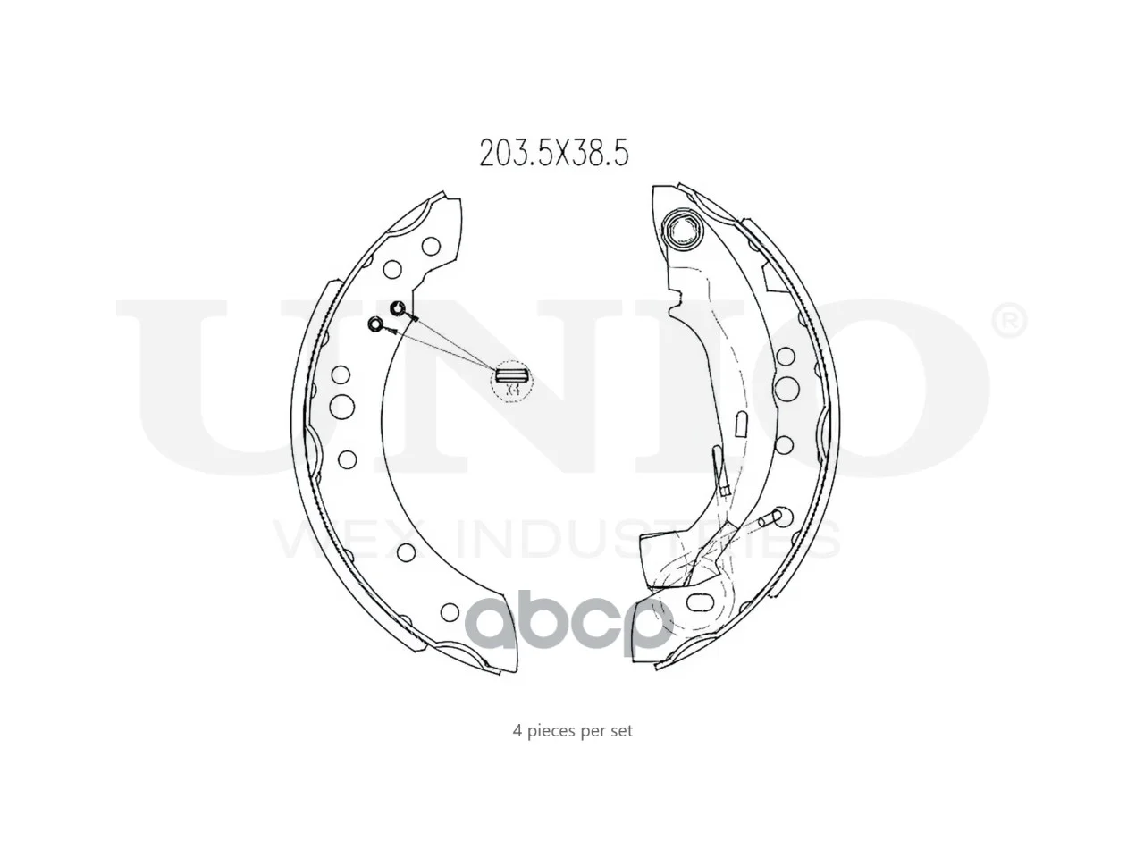 Тормозные колодки барабанные RENAULT LOGAN 02- - миниатюра 3