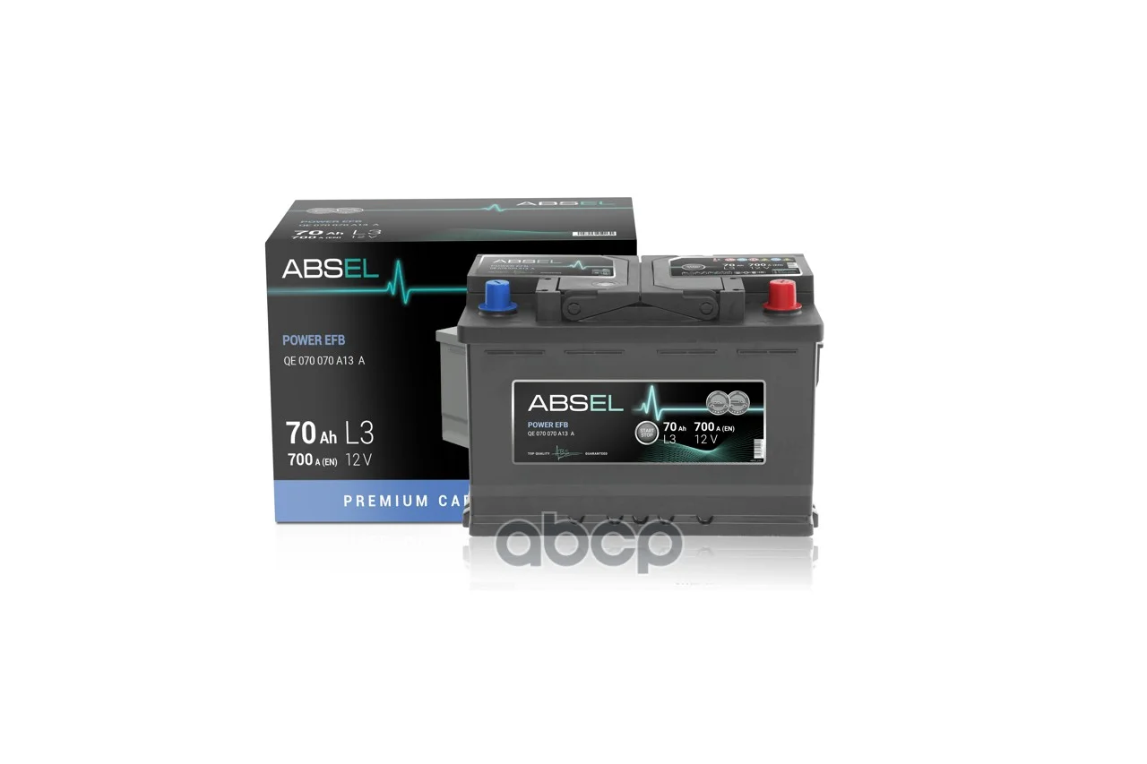 Аккумулятор ABSEL POWER EFB 12V L3 70Ah 700A (0) - изображение 1