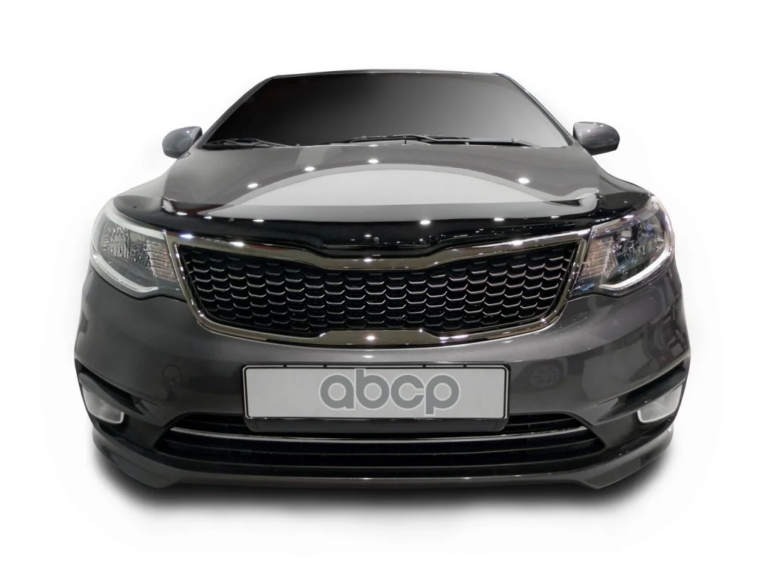 Дефлектор капота темный KIA RIO 2011-2017, - миниатюра 2