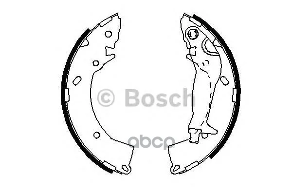 Тормозные колодки барабан 0986487697 Bosch - изображение 1