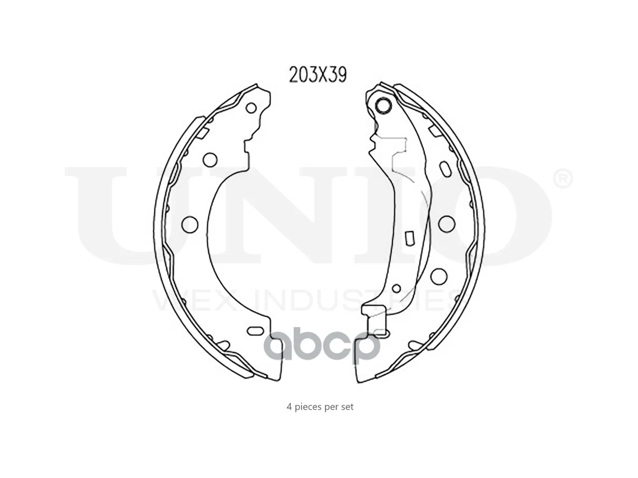 Тормозные колодки барабанные NISSAN KUBISTAR 97- - миниатюра 3