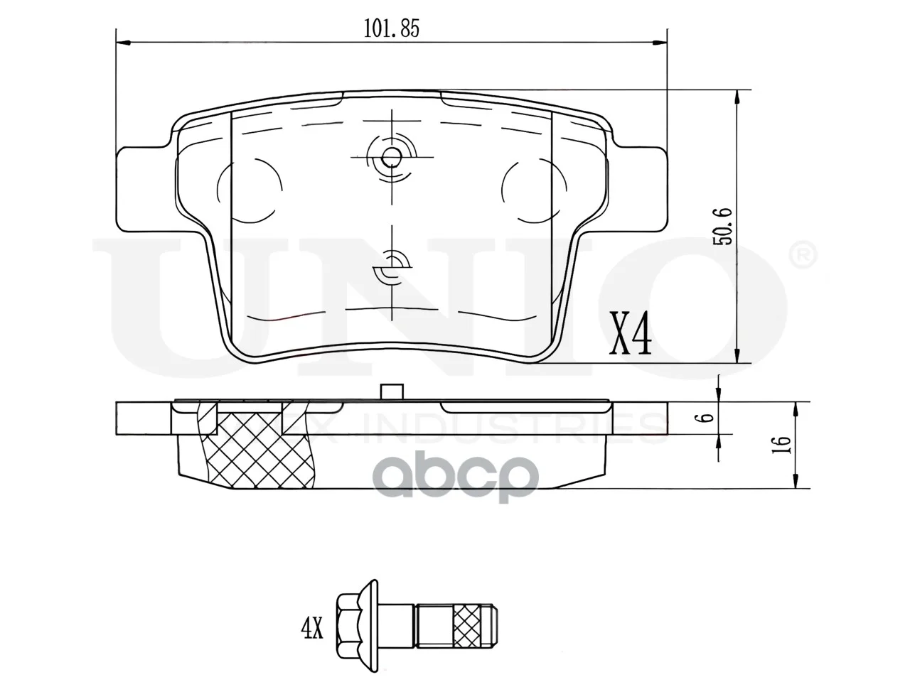 Колодки тормозные FORD MONDEO 00- задн.диск. - миниатюра 4