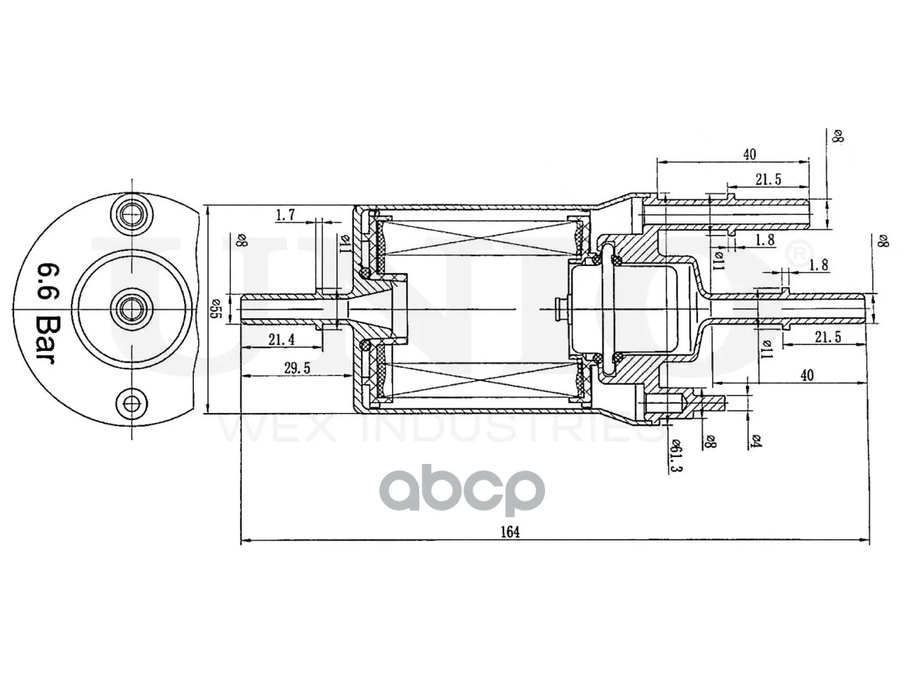 Фильтр топливный VW POLO 03- FLT55003 UNIO - миниатюра 6