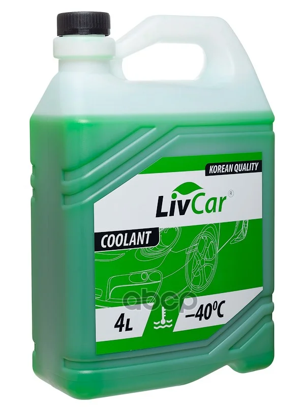 Антифриз готовый LIVCAR COOLANT GREEN -40 (4л) - миниатюра 3
