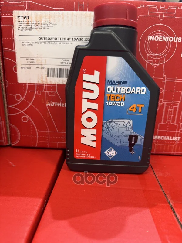 Масло лодочное MOTUL OUTBOARD TECH 4T 10w-30 (1л) - изображение 1