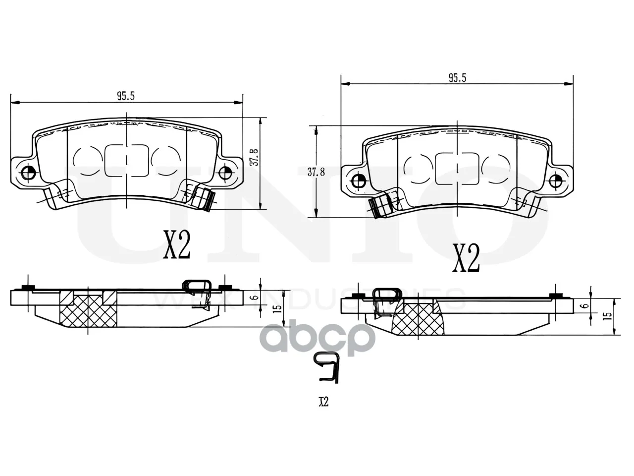 Колодки тормозные диск. задние Toyota Corolla - миниатюра 4