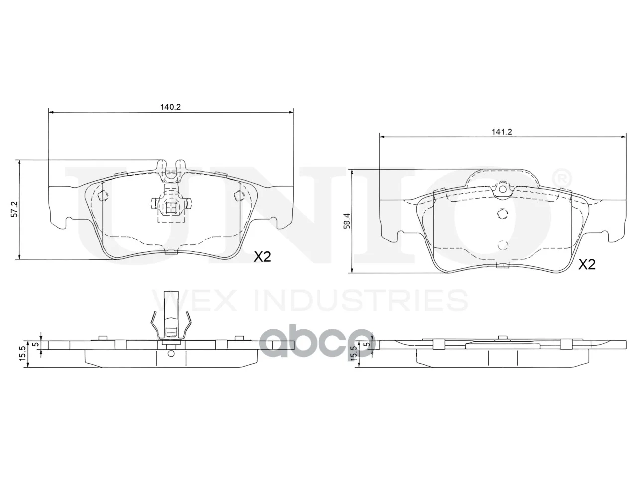 Колодки тормозные диск. задние Toyota Corolla - миниатюра 4