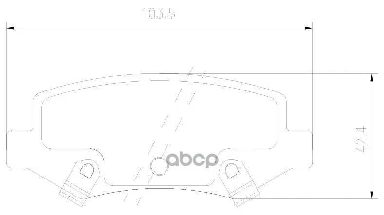 Колодки тормозные FAW BESTURN X40 16- диск.задн. - миниатюра 3